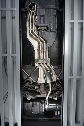 Milltek Turbo-back Exhaust with Secondary Hi-Flow Sports Cats - BMW 135i Coupe & Cabriolet N54 - Black Tips