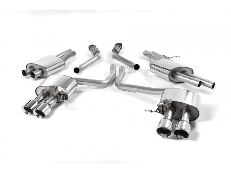 MILLTEK CAT-BACK BMW 3 SERIES 2014 2020 EC-APPROVED. POLISHED TIPS - OE SYSTEM R
