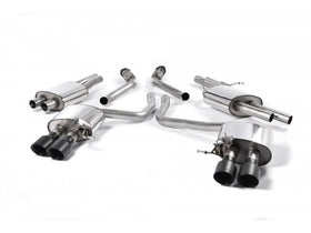 MILLTEK CAT-BACK BMW 3 SERIES 2014 2020 EC-APPROVED. CERAKOTE BLACK TIPS - OE SY