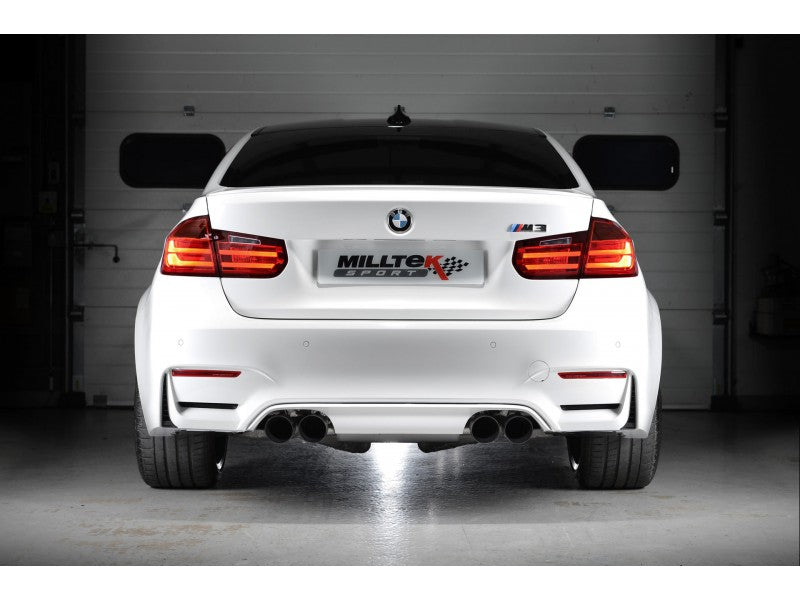 MILLTEK CAT-BACK BMW 3 SERIES 2014 2020 EC-APPROVED. TITANIUM TIPS - OE SYSTEM R