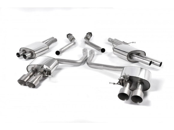 MILLTEK CAT-BACK BMW 3 SERIES 2014 2020 EC-APPROVED. TITANIUM TIPS - OE SYSTEM R