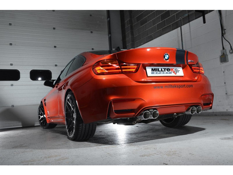 MILLTEK CAT-BACK BMW 3 SERIES 2014 2020 RACE SYSTEM. POLISHED TIPS - OE SYSTEM R