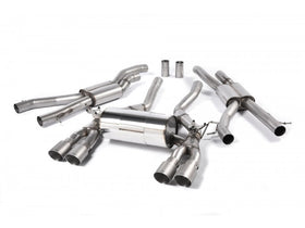 MILLTEK CAT-BACK BMW 3 SERIES 2014 2020 RACE SYSTEM. TITANIUM TIPS - OE SYSTEM R