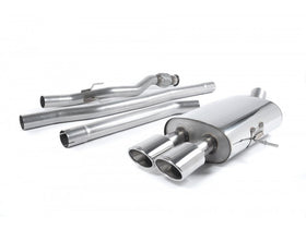 MILLTEK CAT-BACK NEW MINI MK2 2006 2014 NON-RESONATED (LOUDER). TWIN OVAL TAILPI