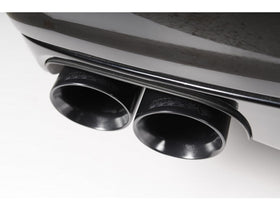 Milltek 2.75" Cup / Non Resonated Cat Back System - Quad 100mm GT Cerakote Black Tips - Panamera Turbo & Turbo S