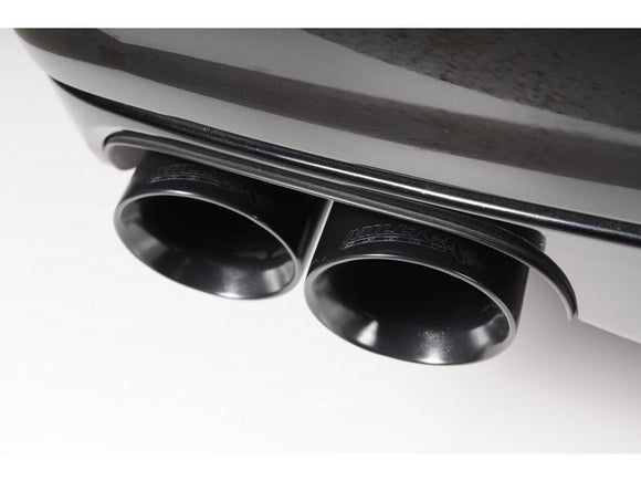 Milltek 2.75" Cup / Non Resonated Cat Back System - Quad 100mm GT Cerakote Black Tips - Panamera Turbo & Turbo S