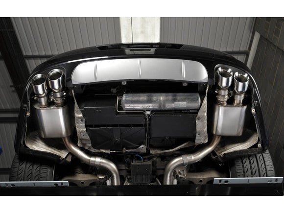 Milltek 2.75" Euro / Resonated Cat Back System - Quad 100mm GT Polished Tips - Panamera Turbo & Turbo S