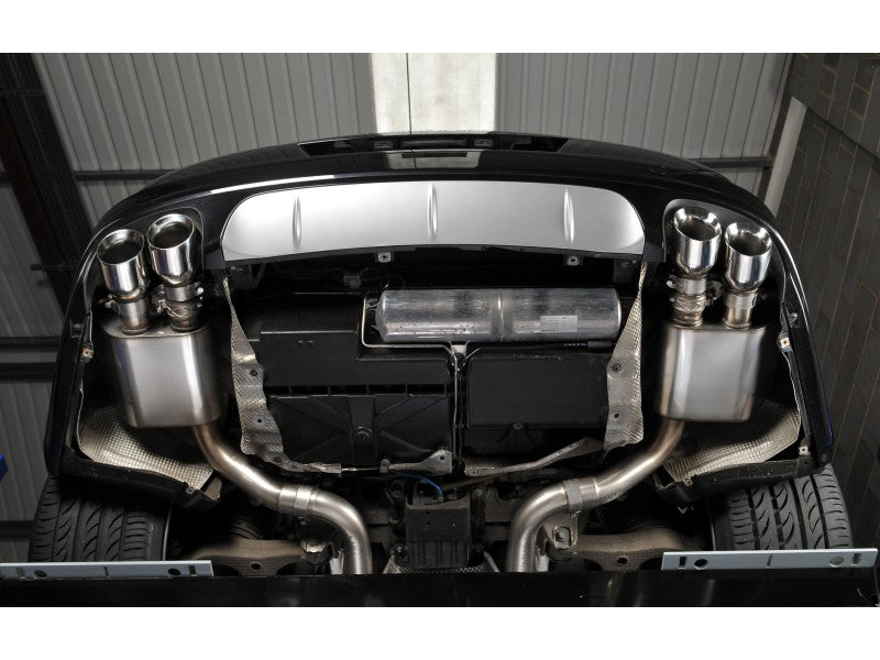Milltek 2.75" Euro / Resonated Cat Back System - Quad 100mm GT Polished Tips - Panamera Turbo & Turbo S