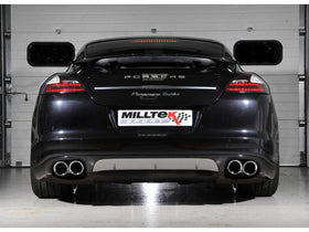 Milltek 2.75" Cup / Non Resonated Cat Back System - Quad 100mm GT Polished Tips - Panamera Turbo & Turbo S