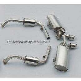 MILLTEK CAT-BACK PORSCHE BOXSTER 2004 2009 POLISHED TIPS. EXC. REAR CATALYSTS