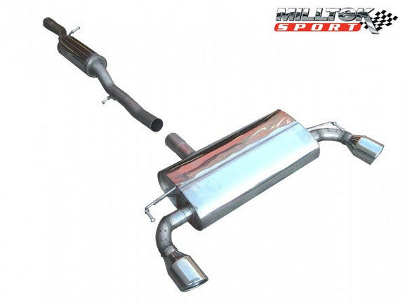 MILLTEK CAT-BACK VOLKSWAGEN GOLF 2002 2005 RESONATED (QUIETER)