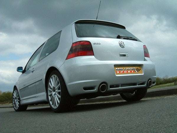 MILLTEK CAT-BACK VOLKSWAGEN GOLF 2002 2005 RESONATED (QUIETER)