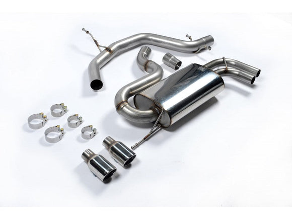 MILLTEK CAT-BACK AUDI A3 2003 2012 NON-RESONATED (LOUDER) -- EC APPROVED