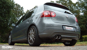 MILLTEK CAT-BACK VOLKSWAGEN GOLF 2006 2009 RESONATED (QUIETER). POLISHED TIPS