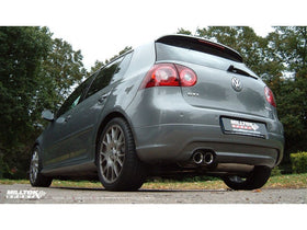 MILLTEK CAT-BACK VOLKSWAGEN GOLF 2006 2009 NON-RESONATED (LOUDER). POLISHED TIPS