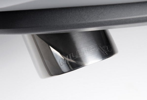 MILLTEK CAT-BACK VOLKSWAGEN GOLF 2011 2012 RESONATED (QUIETER). 3-INCH RACE SYST