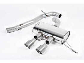 MILLTEK CAT-BACK VOLKSWAGEN GOLF 2009 2013 3-INCH RACE SYSTEM. NON-RESONATED (LO