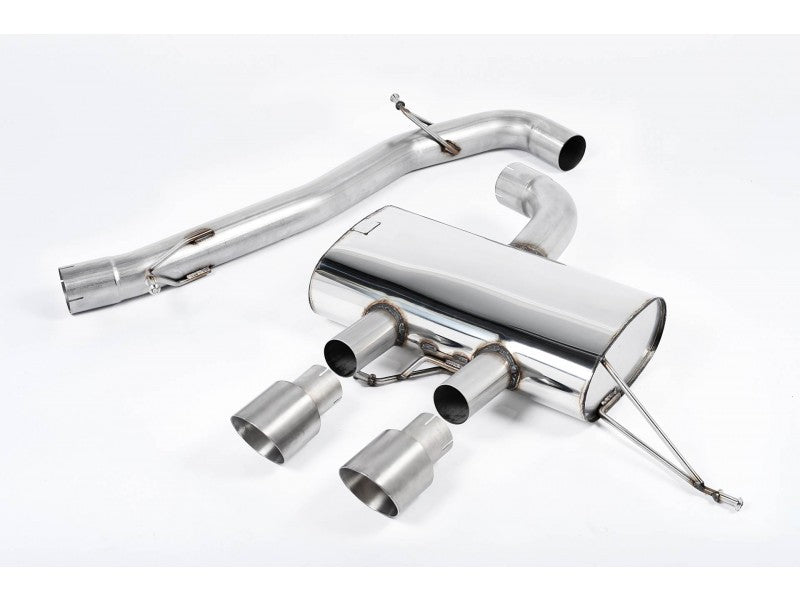 MILLTEK CAT-BACK VOLKSWAGEN GOLF 2009 2013 3-INCH RACE SYSTEM. NON-RESONATED (LO