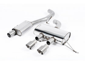 MILLTEK CAT-BACK VOLKSWAGEN GOLF 2009 2013 3-INCH RACE SYSTEM. RESONATED (QUIETE