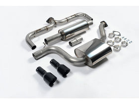 MILLTEK CAT-BACK VOLKSWAGEN GOLF 2013 2016 LOUDER. BLACK TIPS