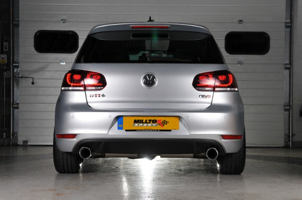 MILLTEK CAT-BACK VOLKSWAGEN GOLF 2009 2013 3-INCH RACE SYSTEM. NON-RESONATED (LO - 0