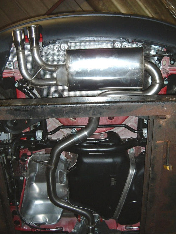 MILLTEK CAT-BACK VOLKSWAGEN GOLF 2004 2009 3-INCH RACE SYSTEM. RESONATED (QUIETE