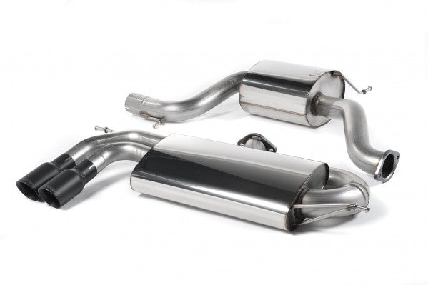 MILLTEK CAT-BACK VOLKSWAGEN GOLF 2004 2009 3-INCH RACE SYSTEM. RESONATED (QUIETE