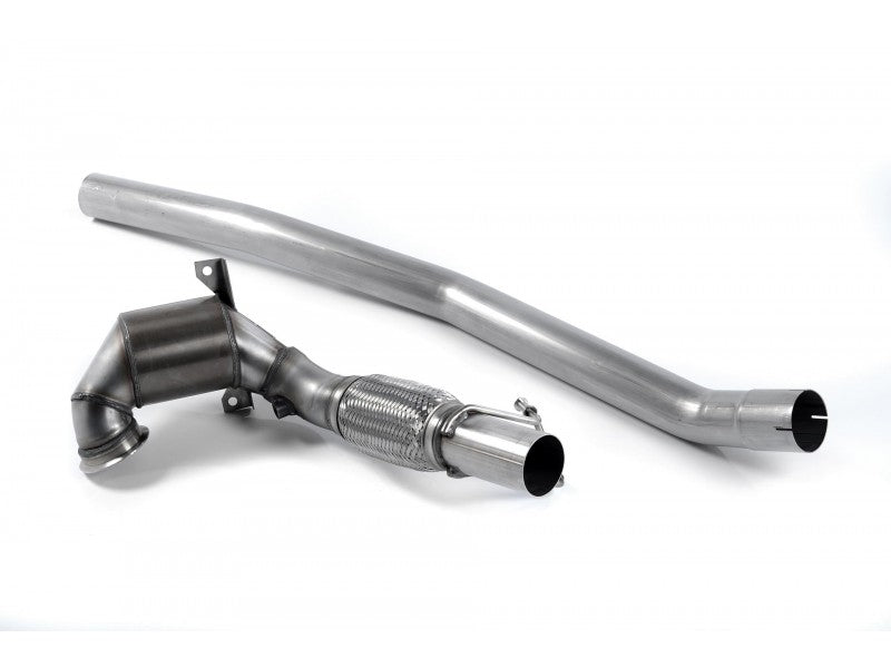 MILLTEK LARGE BORE DOWNPIPE AND HI-FLOW SPORTS CAT SEAT LEON 2017 2020 EC-APPROV