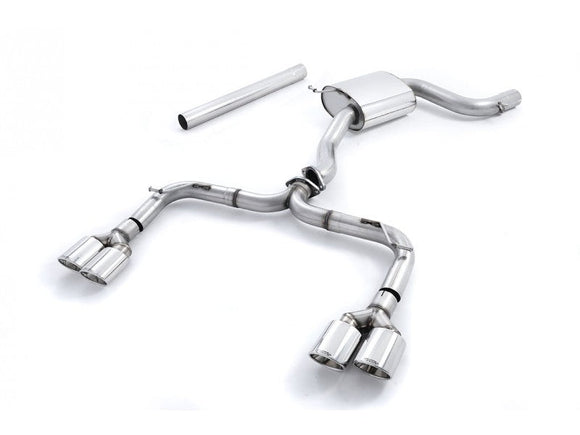 MILLTEK CAT-BACK VOLKSWAGEN GOLF 2013 2016 GOLF MK7 R-STYLE WITH POLISHED OVAL T