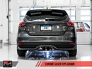 AWE Ford Focus ST Touring Edition Cat-back Exhaust - Non-Resonated - Chrome Silver Tips-4