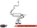 AWE Touring Edition Cat-back Exhaust for Ford Focus ST - Resonated - Chrome Silver Tips-6