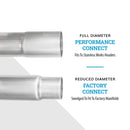 Stainless Works 2009-15 Cadillac CTS-V Sedan 3in Catback System X-Pipe Chambered Mufflers 4in Tips-2