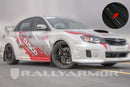 Rally Armor 11-14 Subaru WRX/STI (Sedan Only) Black UR Mud Flap w/Blue Logo-2
