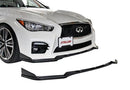 STILLEN FRONT SPLITTER 14-17 INFINITI Q50 RED/SILVER & SPORT - UNFINISHED-1