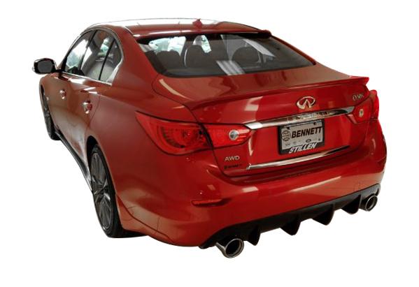 2014-2017 INFINITI Q50 SIDE SKIRTS [MATTE BLACK] - KB11228MB