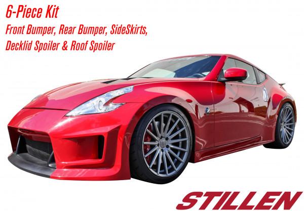 STILLEN 6-PIECE POLYURETHANE BODY KIT W/ ROOF & REAR WINGS: 09-14 370Z - 0