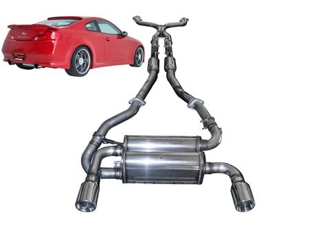 STILLEN CAT-BACK EXHAUST 03-07 G35 COUPE - DUAL WALL TIPS - STAINLESS