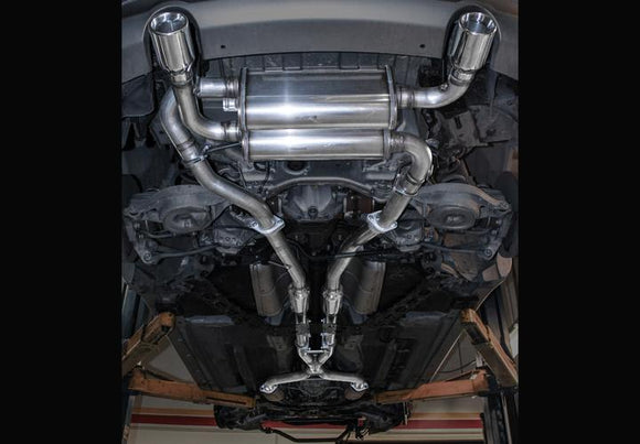 STILLEN CAT-BACK EXHAUST 03-07 G35 COUPE - DUAL WALL TIPS - STAINLESS