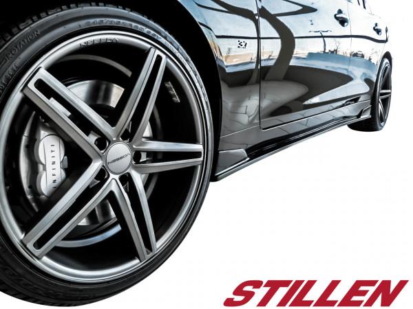 2014-2017 INFINITI Q50 SIDE SKIRTS [MATTE BLACK] - KB11228MB
