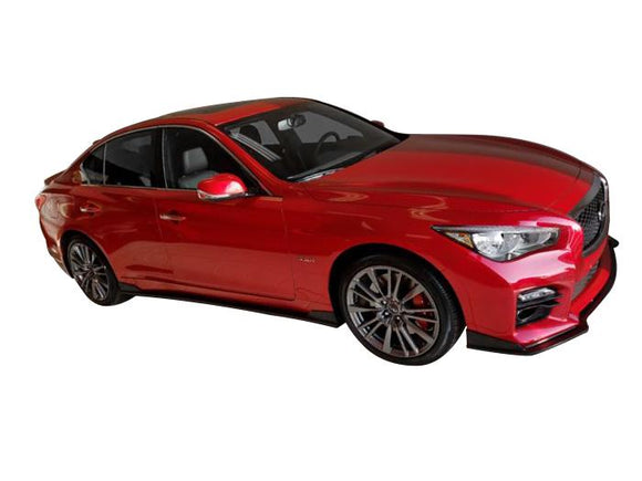 2014-2017 INFINITI Q50 SIDE SKIRTS [MATTE BLACK] - KB11228MB