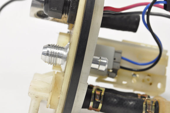 STM -8AN Black Anodized E85 Safe Fuel Bulkhead Fitting