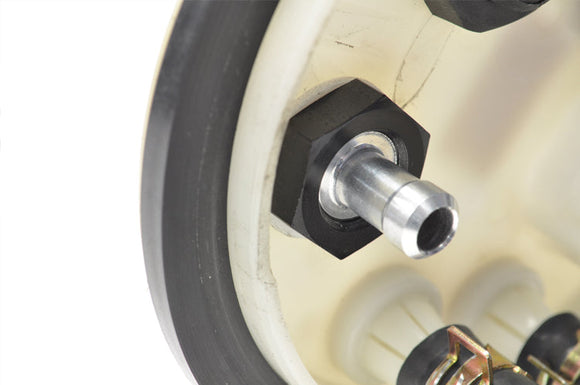 STM -8AN Black Anodized E85 Safe Fuel Bulkhead Fitting