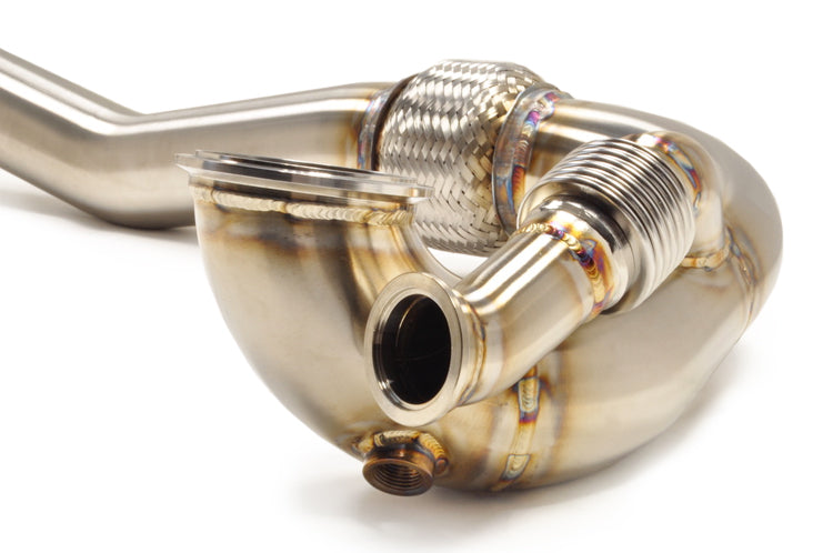 STM Evo 7/8/9 Downpipe O2 Recirculated for FP SS Housing