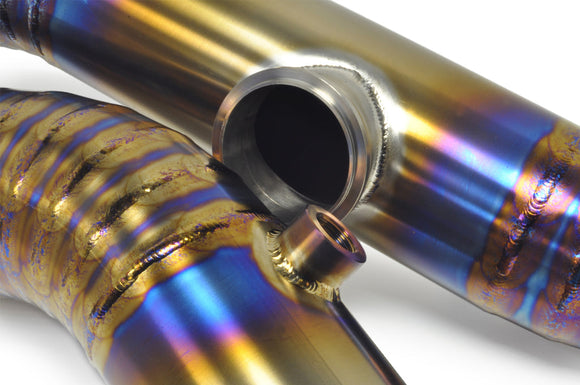 STM Evo 7/8/9 Titanium 3in Race Upper Intercooler Pipe Kit