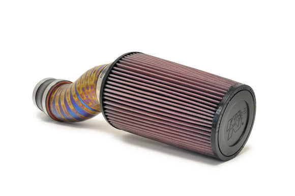 STM 3.5" Titanium SD Intake Burned Blue (No MAF) for Evo 8/9