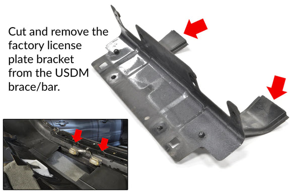 STM License Plate Light Mount for Evo 9 JDM Rear Bumper