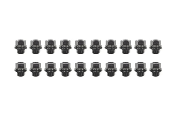 Open-Ended Lug Nuts for OEM Wheels with Extended Studs (M12x1.5 - Black)