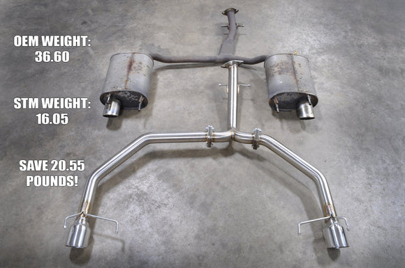 STM Stainless Axle-Back Exhaust for 2006-2013 Lexus IS250/IS350