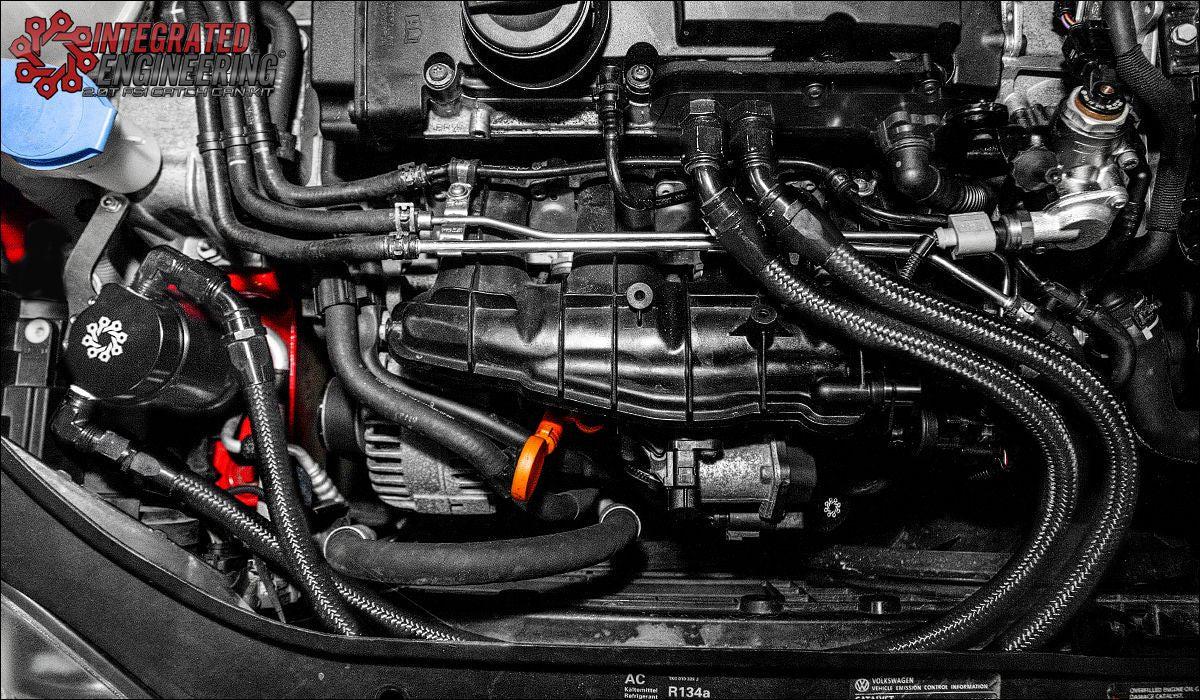 IE MKV/MKVI R 2.0T FSI Recirculating Catch Can Kit (For OEM Valve Cover)