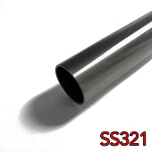 Stainless Bros 48in Length 3.5in SS321 Straight Tube - 16GA/.065in Wall